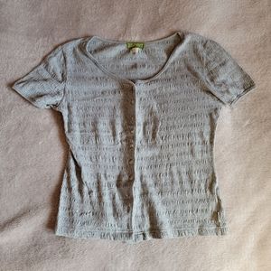 Esprit || grey short sleeve cardigan